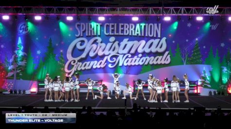 Thunder Elite - Voltage [2025 L1 Youth - D2 - Medium] 2025 Spirit Celebration Christmas Grand Nationals