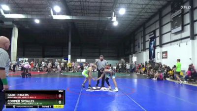 106 lbs Placement Matches (8 Team) - Cooper Spoales, HEADHUNTERS WRESTLING CLUB vs Gabe Rogers, RALEIGH AREA WRESTLING