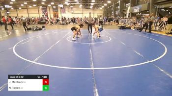 132 lbs Consi Of 8 #2 - Joseph Manfredi, NY vs Noah Torres, AZ