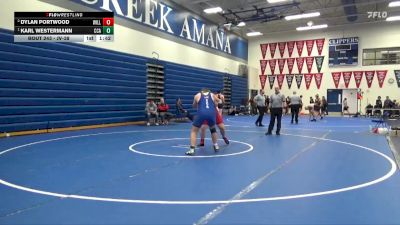 JV-38 lbs Round 3 - Karl Westermann, Clear Creek-Amana vs Dylan Portwood, Williamsburg