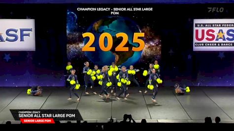 Champion Legacy - Senior All Star Large Pom [2025 Senior Large Pom Semis] 2025 The Dance Worlds