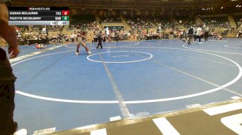 85 lbs Consi Of 8 #1 - Kadan Mclaurin, Tulsa North Mabee Stampede vs Paxtyn McGilbert, Midwest City Bombers Youth Wrestling Club