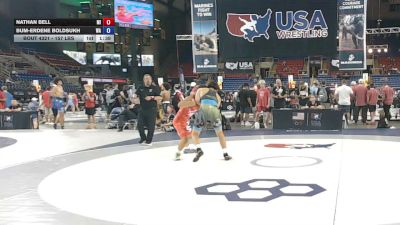 157 lbs Champ. Rd Of 32 - Nathan Bell, Michigan vs Bum-Erdene Boldsukh, Washington