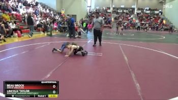 50 lbs Quarterfinal - Lincoln Taylor, Northside Takedown Wrestling C vs Beau Brock, Bobcat Wrestling