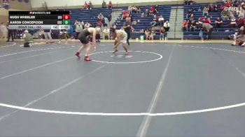 165 lbs 1st Place Match - Aaron Concepcion, Clackamas Community College vs Hugh Wheeler, Simon Fraser (B.C.)