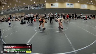 130 lbs Round 2 (6 Team) - Ladson Fraser, Brawler Elite vs Kayden Harrington, Junior Terps Xpress