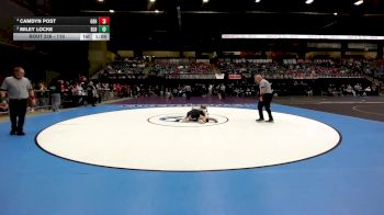 110 lbs Semifinal - Camdyn Post, Great Bend HS vs Miley Locke, Basehor-Linwood HS
