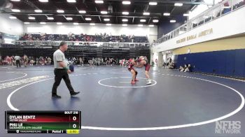 157 lbs Cons. Round 2 - Phu Le, Sacramento City College vs Dylan Bentz, Victor Valley