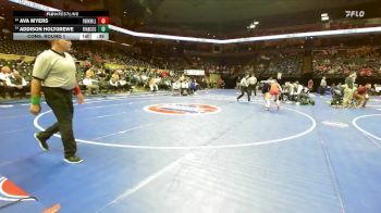 110 Class 2 lbs Cons. Round 1 - Addison Holtgrewe, Francis Howell Central vs Ava Myers, Park Hill