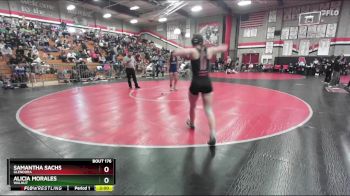 130 lbs Champ. Round 2 - Samantha Sachs, Glendora vs Alicia Morales, Walnut