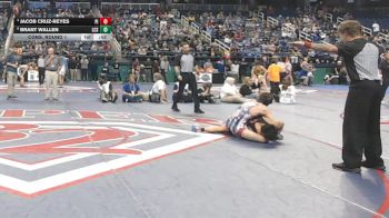 4A 138 lbs Cons. Round 1 - Brant Wallen, Lincoln Charter School vs Jacob Cruz-Reyes, Pisgah High School