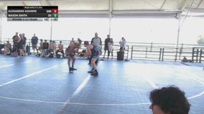 High School Boys 120 lbs Round 3 (10 Team) - Alesandro Aguirre, Bulldog Elite (Black) vs Mason Smith, Bulldog Elite (Red)