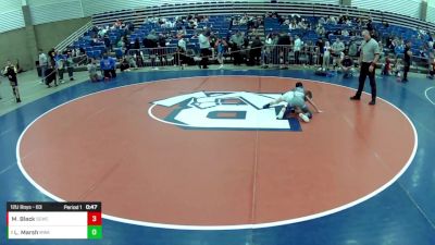 12U Boys - 63 lbs Cons. Round 4 - Mason Black, Springs Elite Wrestling Club vs Layten Marsh, M3 Wrestling Academy