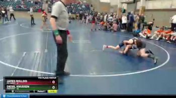 95 lbs Placement (16 Team) - Diesel Knudsen, Fremont vs James Rollins, Mt. Crest