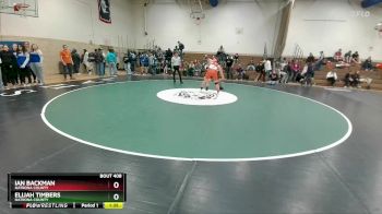 190 lbs 1st Place Match - Ian Backman, Natrona County vs Elijah Timbers, Natrona County