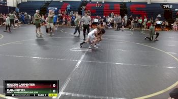 70 lbs Round 3 - Holden Carpenter, Legacy Elite Wrestling vs Isaiah Ritzel, Mighty Warriors Wrestling Acad