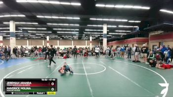 47-48 lbs Round 3 - Jeremiah Aranda, Texas Wrestling Academy vs Maverick Molina, Fowler Mound