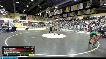 120 lbs Cons. Round 3 - Cannen Quintana, Dinuba vs Matt Decoud, Riverside Poly