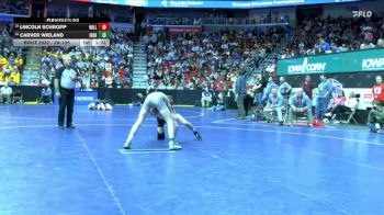 2A-126 lbs Champ. Round 1 - Lincoln Schropp, Williamsburg vs Carver Wieland, Independence