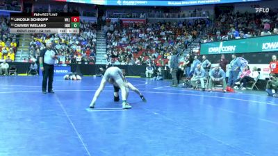 2A-126 lbs Champ. Round 1 - Lincoln Schropp, Williamsburg vs Carver Wieland, Independence