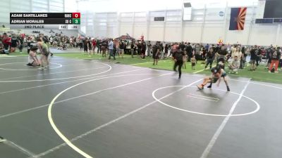 61 lbs 2nd Place - Adam Santillanes, Ranch Hand Wrestling vs Adrian Morales, So Cal Hammers
