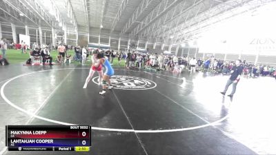 135 lbs Quarterfinal - Makynna Loepp, CA vs Lahtahjah Cooper, AZ