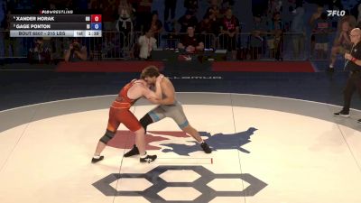 215 lbs 1st Place Match - Xander Horak, OH vs Gage Ponton, ID