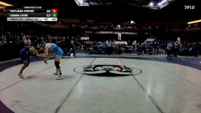 Girls 145 lbs 5th Place Match - Jianna Coon, Cleveland vs Kayliana Chavez, Kirtland