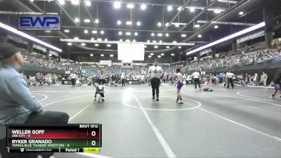 90 lbs Champ. Round 1 - Weller Goff, Ark City vs Ryker Granado, Topeka Blue Thunder Wrestling