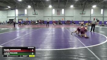 157 lbs Semifinal - Blake Jagodzinske, Augsburg vs Lukas Paulson, Augsburg