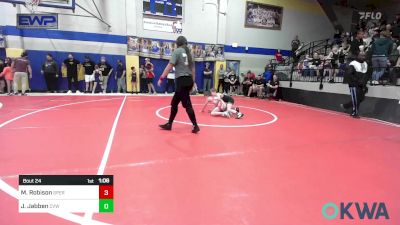 70 lbs Rr Rnd 2 - Michael Robison, Sperry Wrestling Club vs Jake Jabben, Caney Valley Wrestling