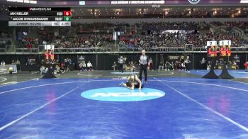 133 lbs Champ. Round 1 - Jacob Strausbaugh, UMary vs Jak Keller, Grand Valley St.