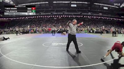 D1-106 lbs Champ. Round 1 - Cal Schutte, Dexter HS vs Nico Adamo, Romeo HS