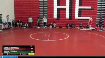 152 lbs Round 3 (10 Team) - Jordan Cottrell, Homewood HS vs Stone Peerson, Pelham