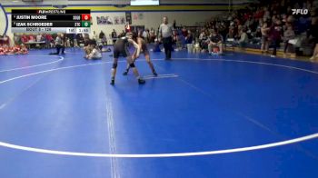 126 lbs Champ. Round 1 - Izak Schroeder, South Tama County vs Justin Moore, Solon