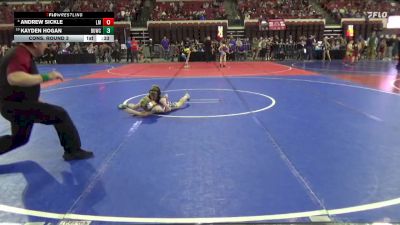 69 lbs Cons. Round 3 - Andrew Sickle, Laurel Matburners vs Kayden Hogan, Stillwater Gladiators