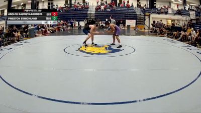 132 lbs Quarters & 1st Wb (16 Team) - Adolfo Bautista-Bautista, Gilmer County vs Preston Strickland, Troup