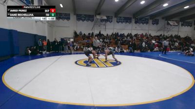 130 lbs Champ. Round 1 - Jared Perez, Sacred Heart Cathedral Prep vs Dane Rechelluul, Frontier