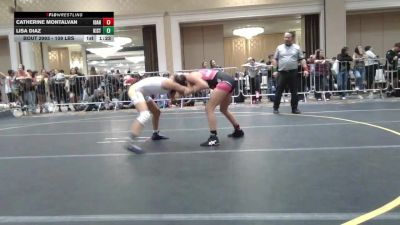 109 lbs Quarterfinal - Catherine Montalvan, Idaho District 6 vs Lisa Diaz, Kistler'S Dungeon