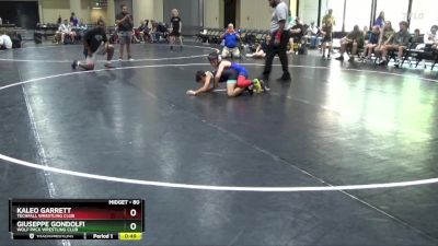 80 lbs Cons. Round 2 - Giuseppe Gondolfi, Wolf Pack Wrestling Club vs Kaleo Garrett, Techfall Wrestling Club