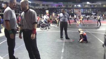49 lbs Quarterfinal - Clace Hanlon, Slam WC vs Adrian Davila, Cobre Wrestling Jr Program