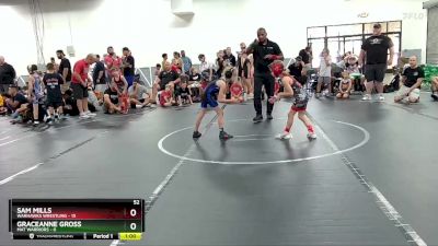 52 lbs Round 3 (4 Team) - Sam Mills, Warhawks Wrestling vs Graceanne Gross, Mat Warriors