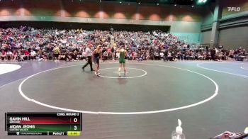 120 lbs Cons. Round 2 - Aidan Jeong, Castro Valley vs Gavin Hill, Gregori