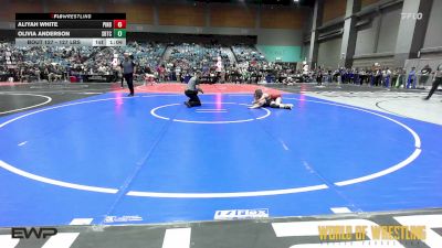 127 lbs 3rd Place - Aliyah White, Pindrops vs Olivia Anderson, Silvaback Training Center