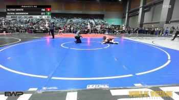 127 lbs 3rd Place - Aliyah White, Pindrops vs Olivia Anderson, Silvaback Training Center