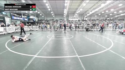106 lbs Consi Of 16 #1 - Michael Kowalski, UT vs Matt Boucher, NH
