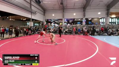 144 lbs Champ. Round 1 - Gabriel Bower, Amped Wrestling Club vs Don Miles, Texas
