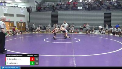 113 lbs Quarterfinals (8 Team) - Charlie LaRocca, Center Grove vs Eli Randolph, Evansville Mater Dei