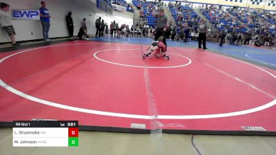 55-60 lbs Rr Rnd 1 - Lillian Shuemake, Viking Wrestling Club vs McKenna Johnson, Hilldale Youth Wrestling Club