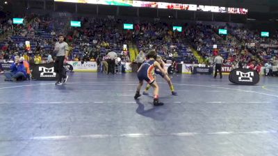 60 lbs Round Of 32 - Gabriel Deibler, Shikellamy vs Logan Eckart, Saegertown